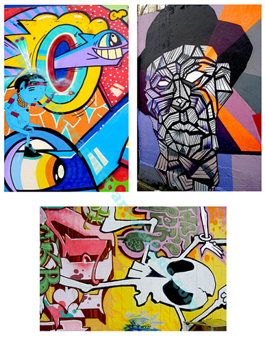 abstract grafitti urban street art collage sheet printable