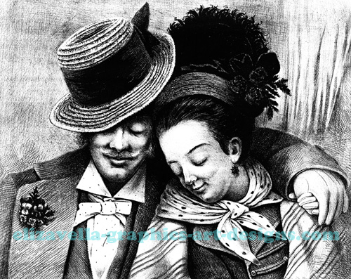 vintage older victorian married couple romance love art printable