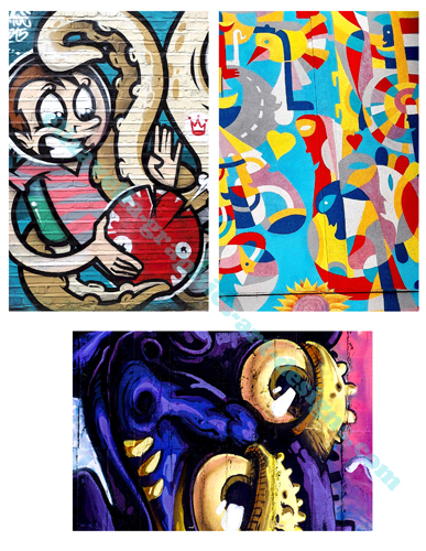 abstract grafitti urban street art collage sheet printable