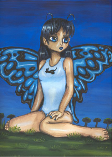 Blue Fairy Woman