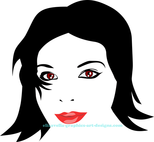  Brown eyed girl face makeup printable art